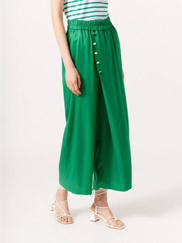 NAF NAF Wide leg Pants 'Palma' in Green: front