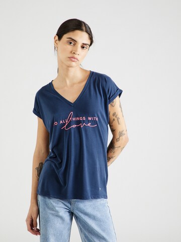 Key Largo - Camiseta 'WYNN' en azul: frente