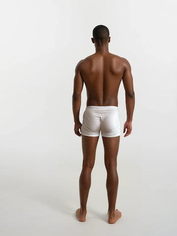 ZUBEK Boxershorts 'Silk' in Weiß