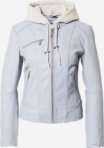 Maze Lederjacke 'Mico' in Hellblau | ABOUT YOU