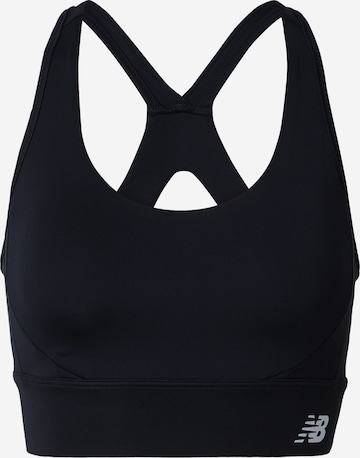 new balance Bustier Sport bh 'Tech' in Zwart: voorkant