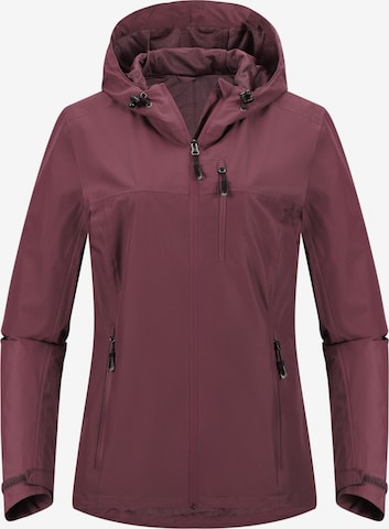 33,000ft Raincoat '33,000ft Womens Rain Jacket' in Red: front