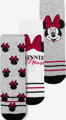 Disney Minnie Mouse Socken in Grau: Vorderseite