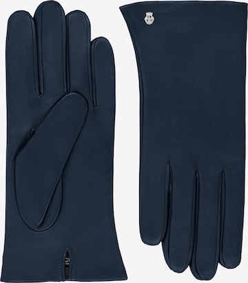 Roeckl Full Finger Gloves 'Lissabon' in Blue: front