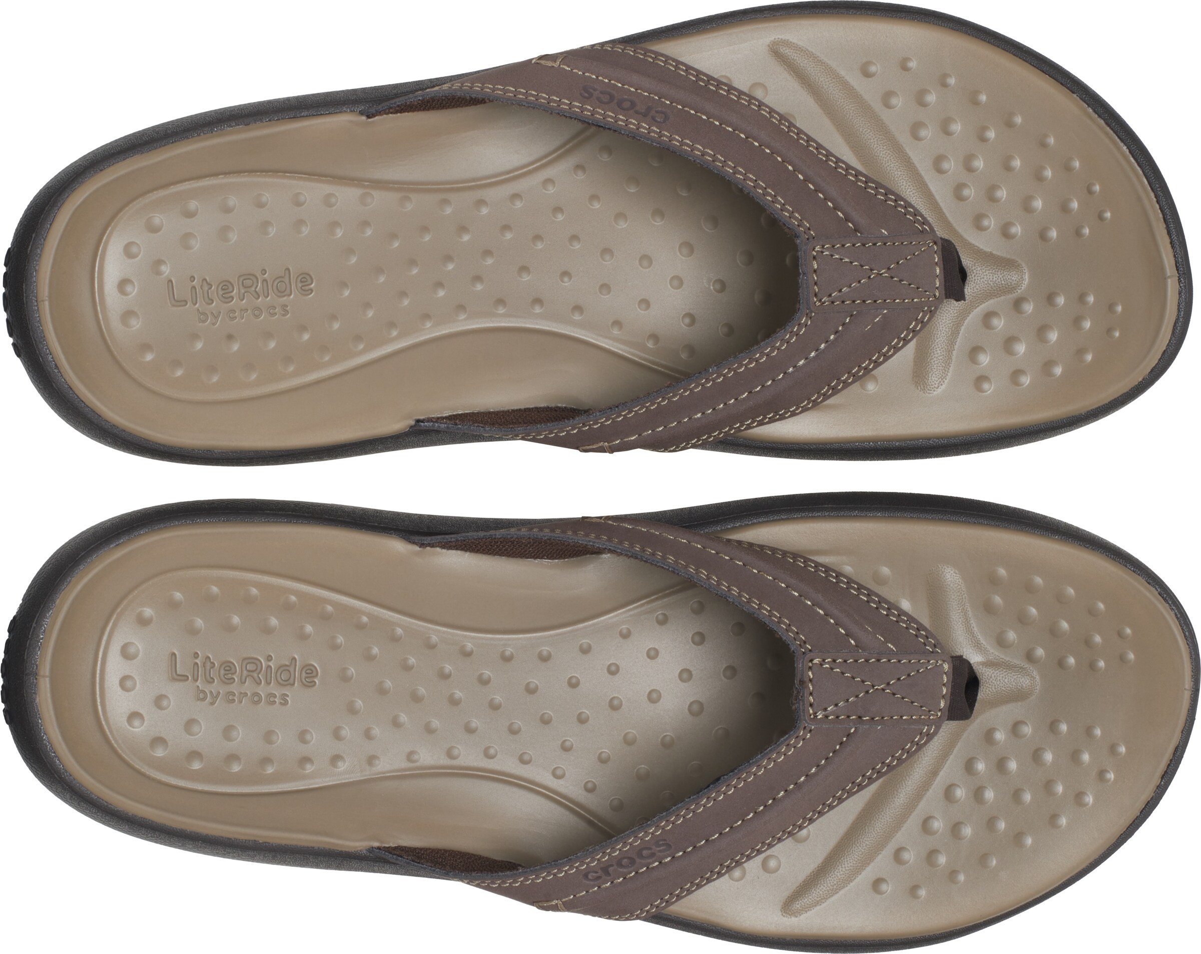 Crocs T-Bar Sandals in Brown