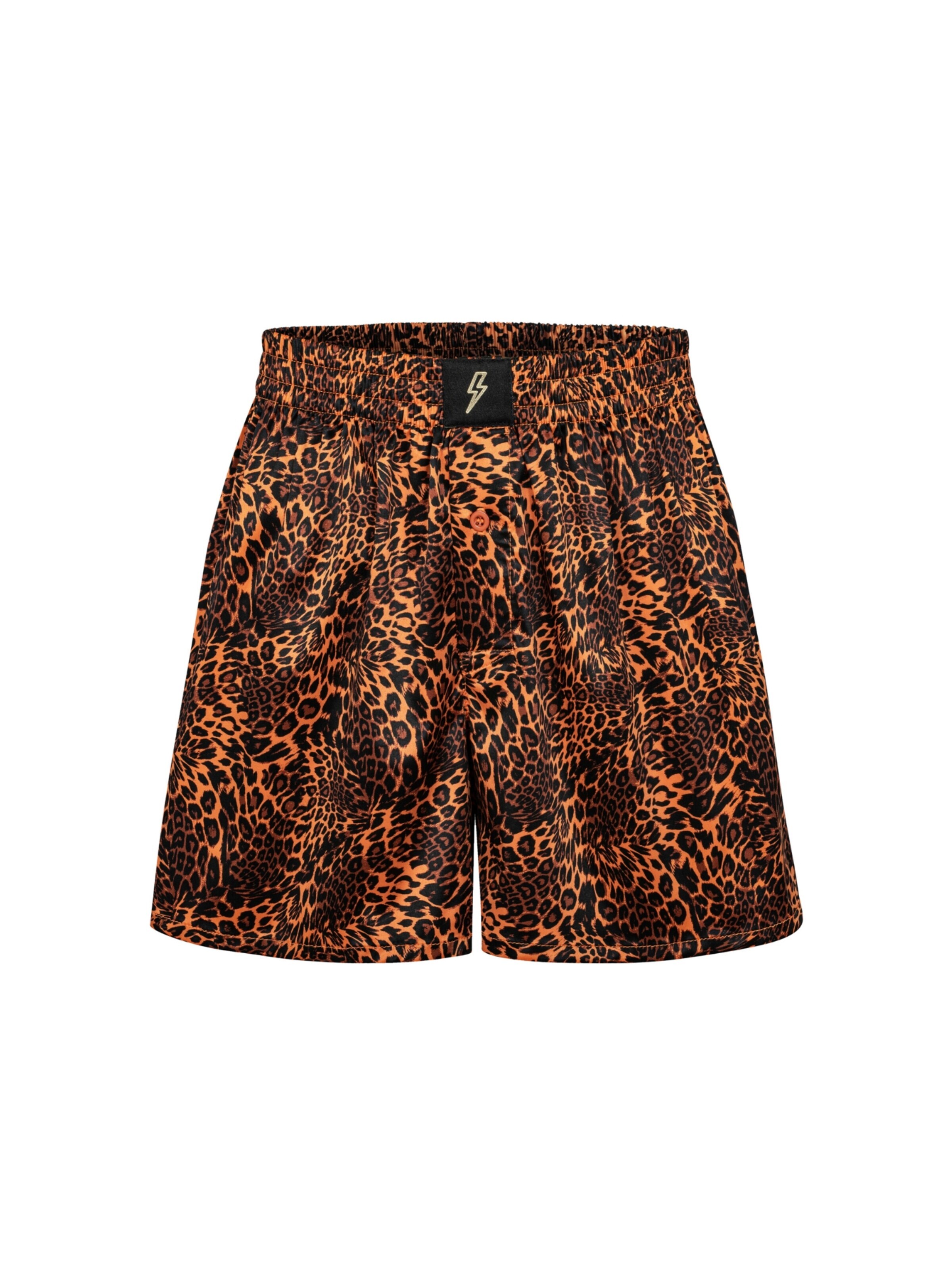 EKCENTRIK Loosefit Broek 'Leopard' in Oranje: voorkant