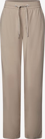 STREET ONE Wide leg Pants in Beige: front