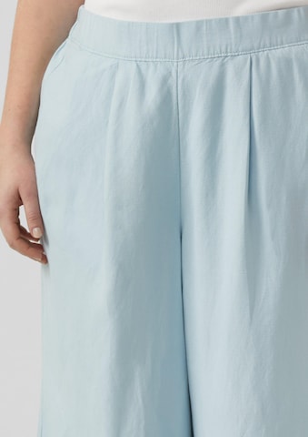Wide Leg Pantalon QS en bleu
