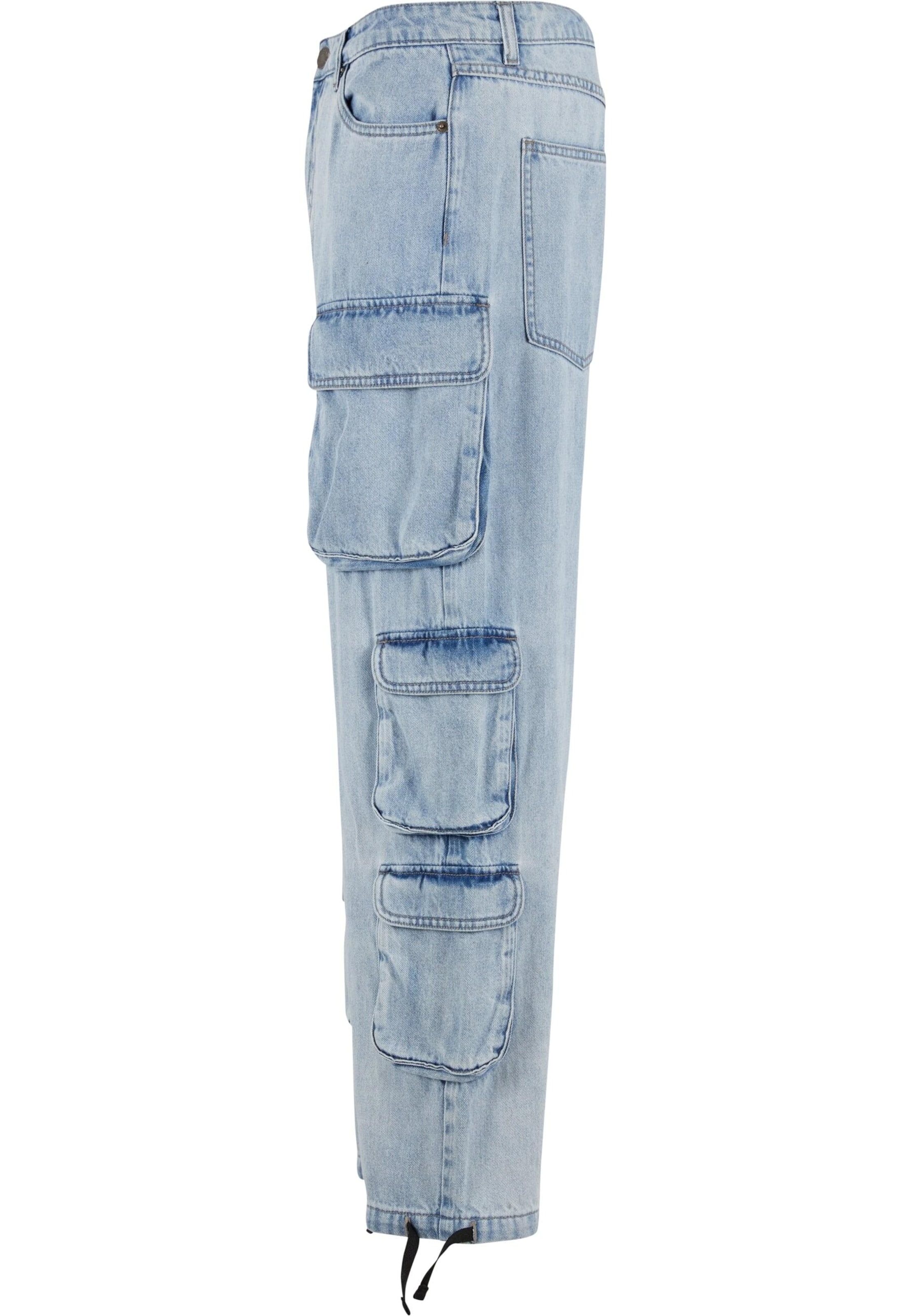 Urban Classics Regular Cargo Jeans in Blue