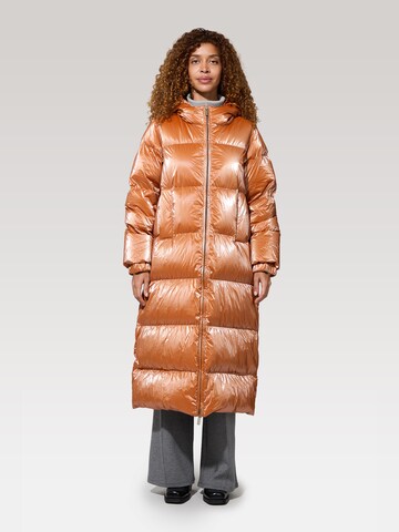 Manteau d’hiver 'Ruenne' K-Way en orange : devant