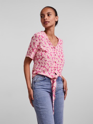 Camicia da donna 'Nya' di PIECES in rosa: frontale