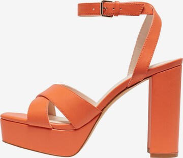 Sandalo con cinturino 'Autum' di ONLY in arancione: frontale