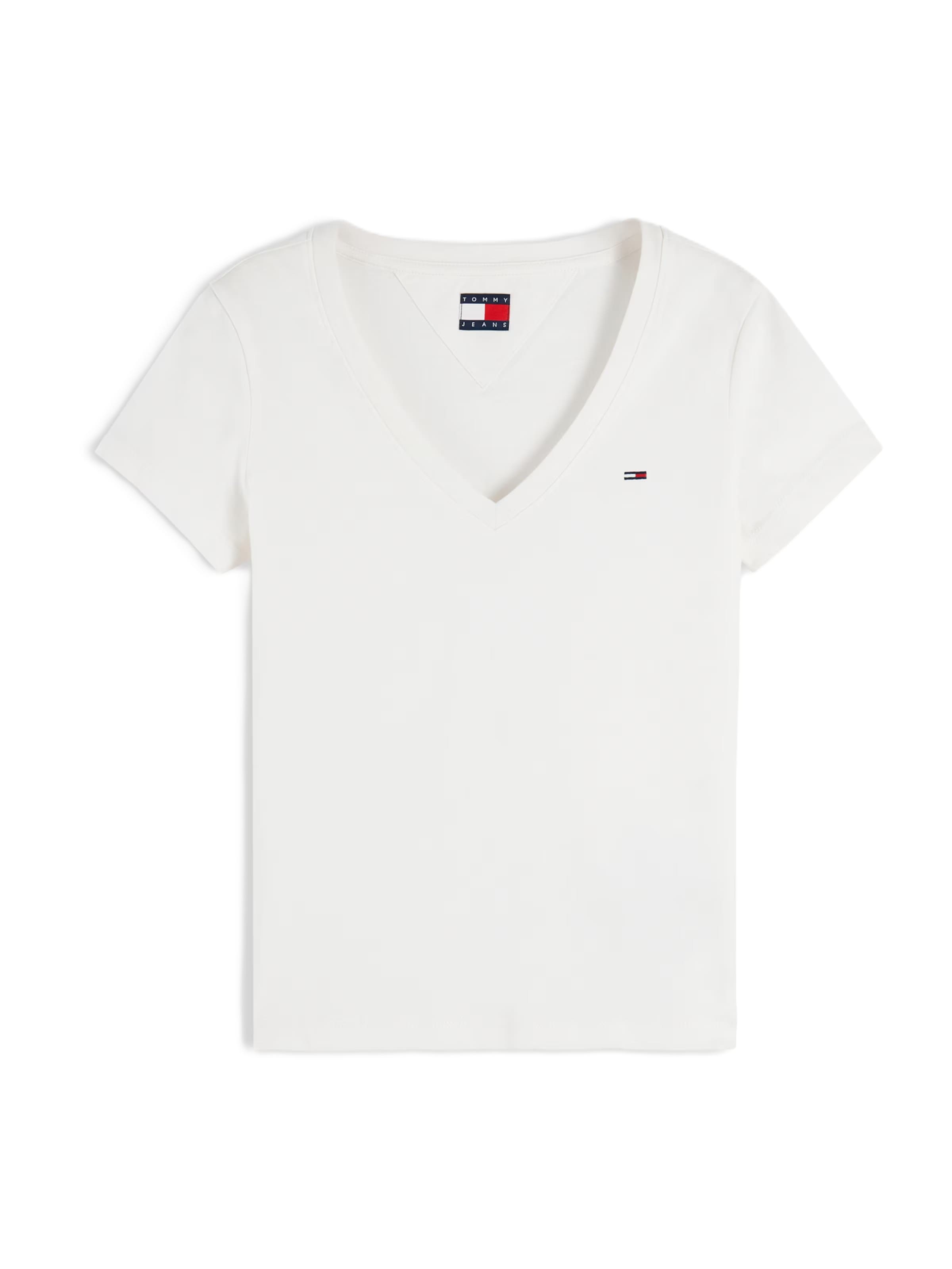 Tommy Jeans Majica | bela barva: sprednja stran