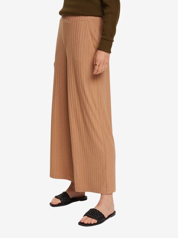 ESPRIT Wide Leg Hose in Braun