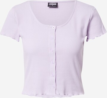 Urban Classics Shirt in Lila: voorkant