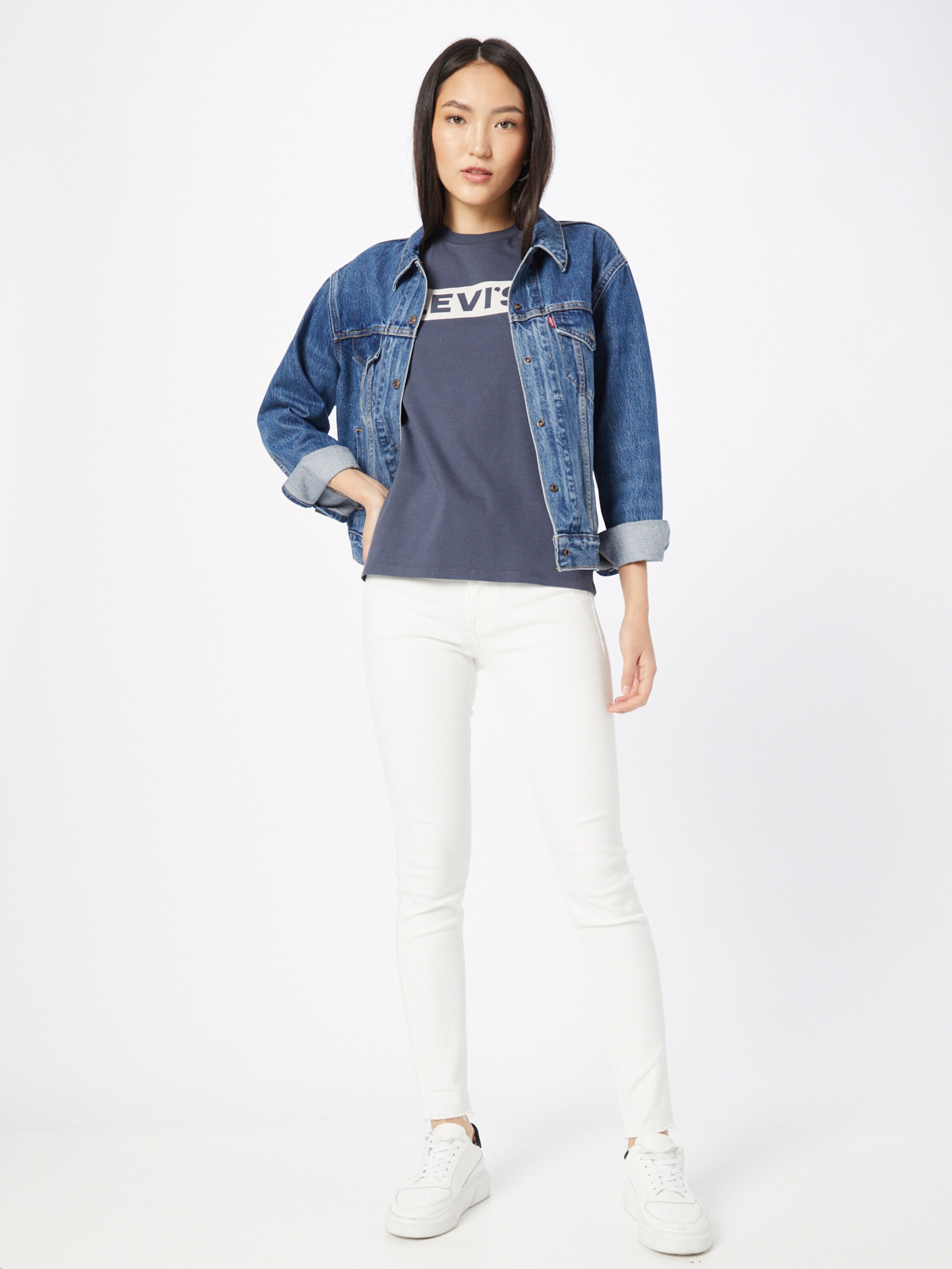 Frauen Shirts & Tops LEVI'S T-Shirt in Dunkelblau - XF26060 Frauen Shirts & Tops LEVI'S T-Shirt in Dunkelblau - XF26060