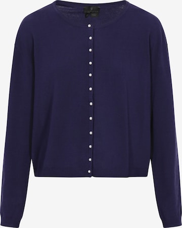 DreiMaster Klassik Gebreid vest in Blauw: voorkant