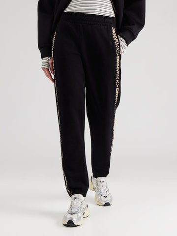Tapered Pantaloni sportivi di DKNY Performance in nero: frontale