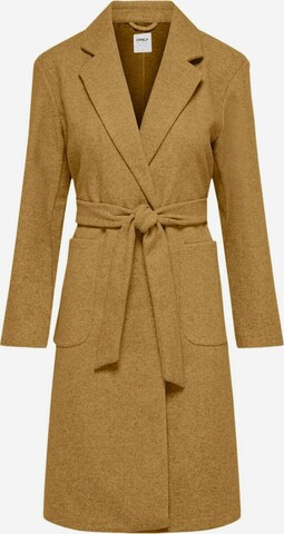 Only Petite Between-Seasons Coat in Brown: front