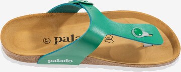 Palado T-Bar Sandals 'Kos' in Green
