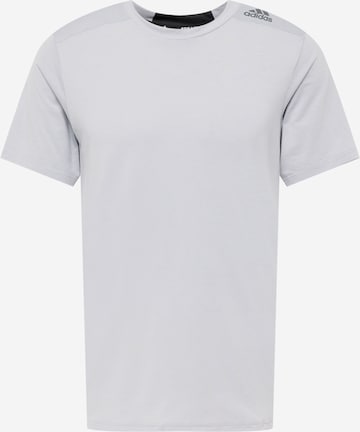 ADIDAS SPORTSWEAR Funkční tričko 'Designed for Training' – šedá: přední strana