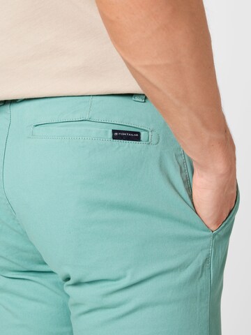 TOM TAILOR Slimfit Chino in Groen