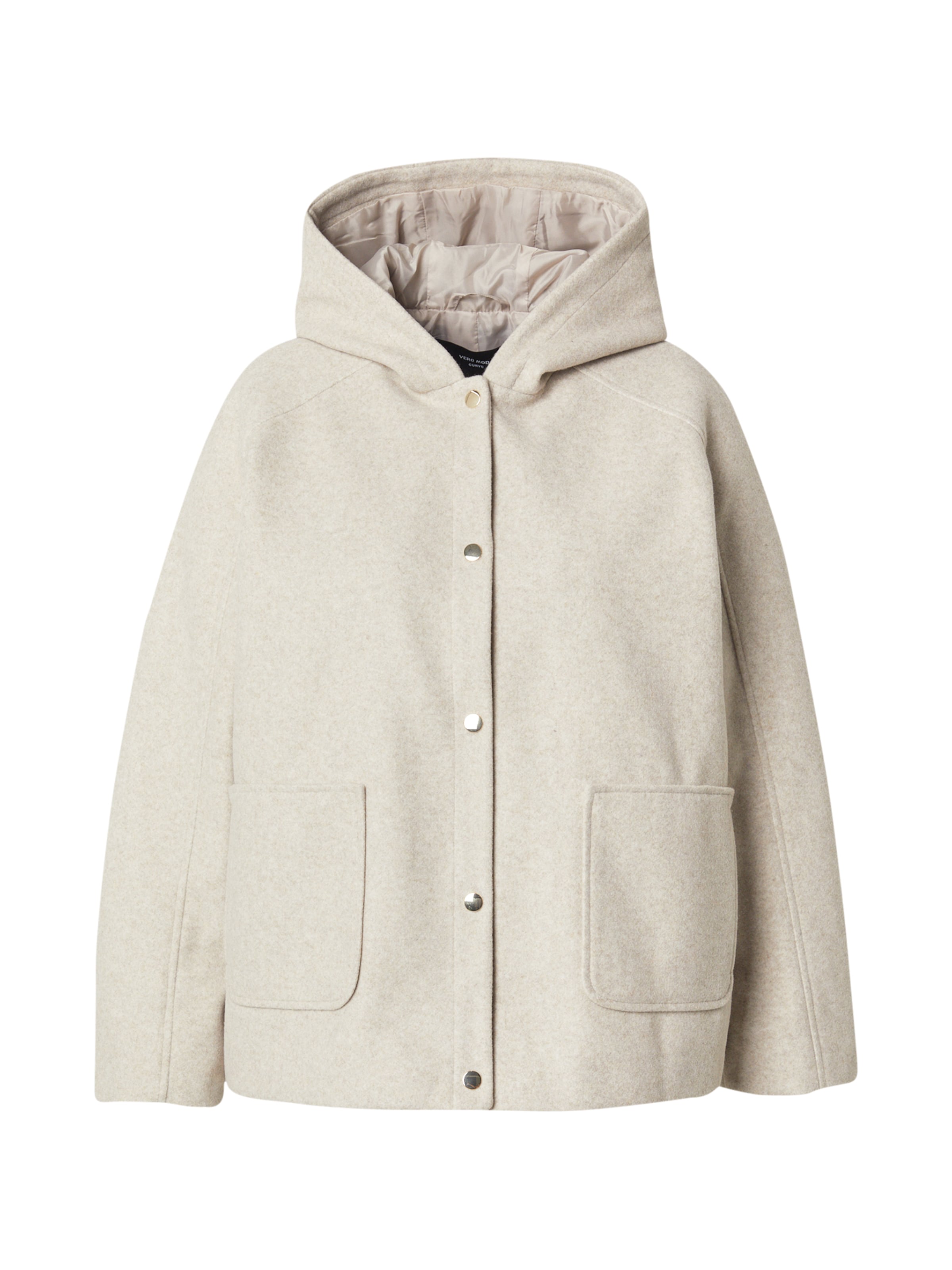 Vero Moda Curve Демисезонная куртка 'VMCFortunerome' в Бежевый: спереди