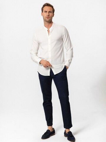 Antioch Slim fit Overhemd 'Luigi' in Beige