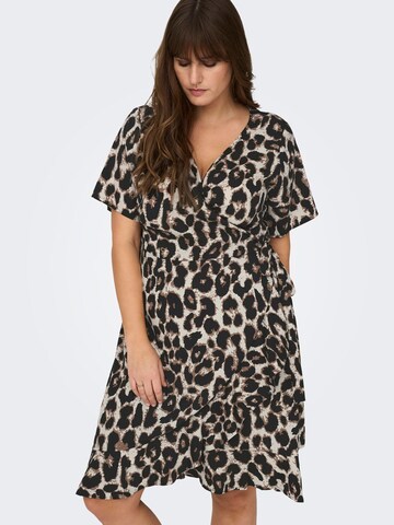 ONLY Carmakoma Kleid in Beige: Vorderseite