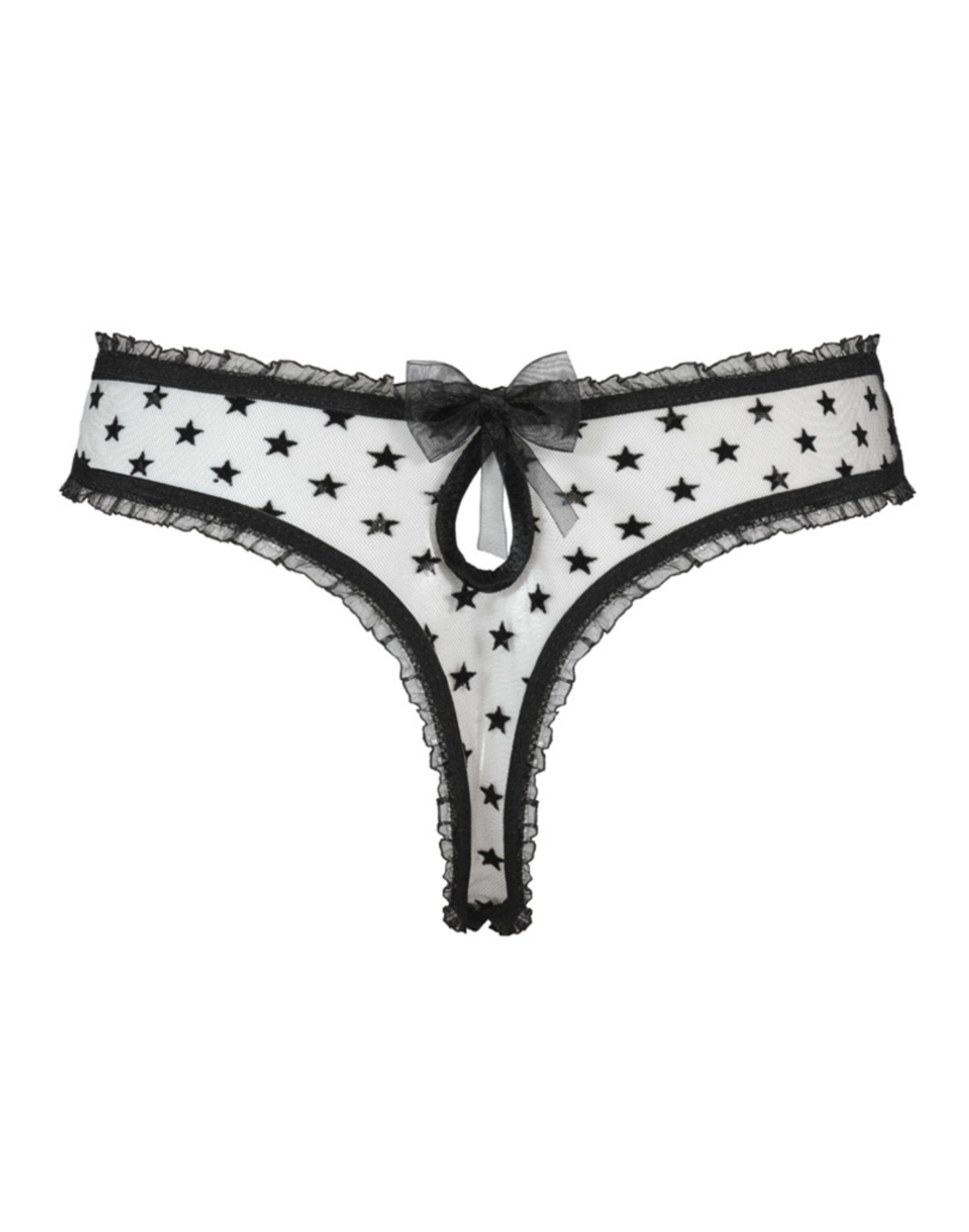 WHITE RVBBIT String in Zwart