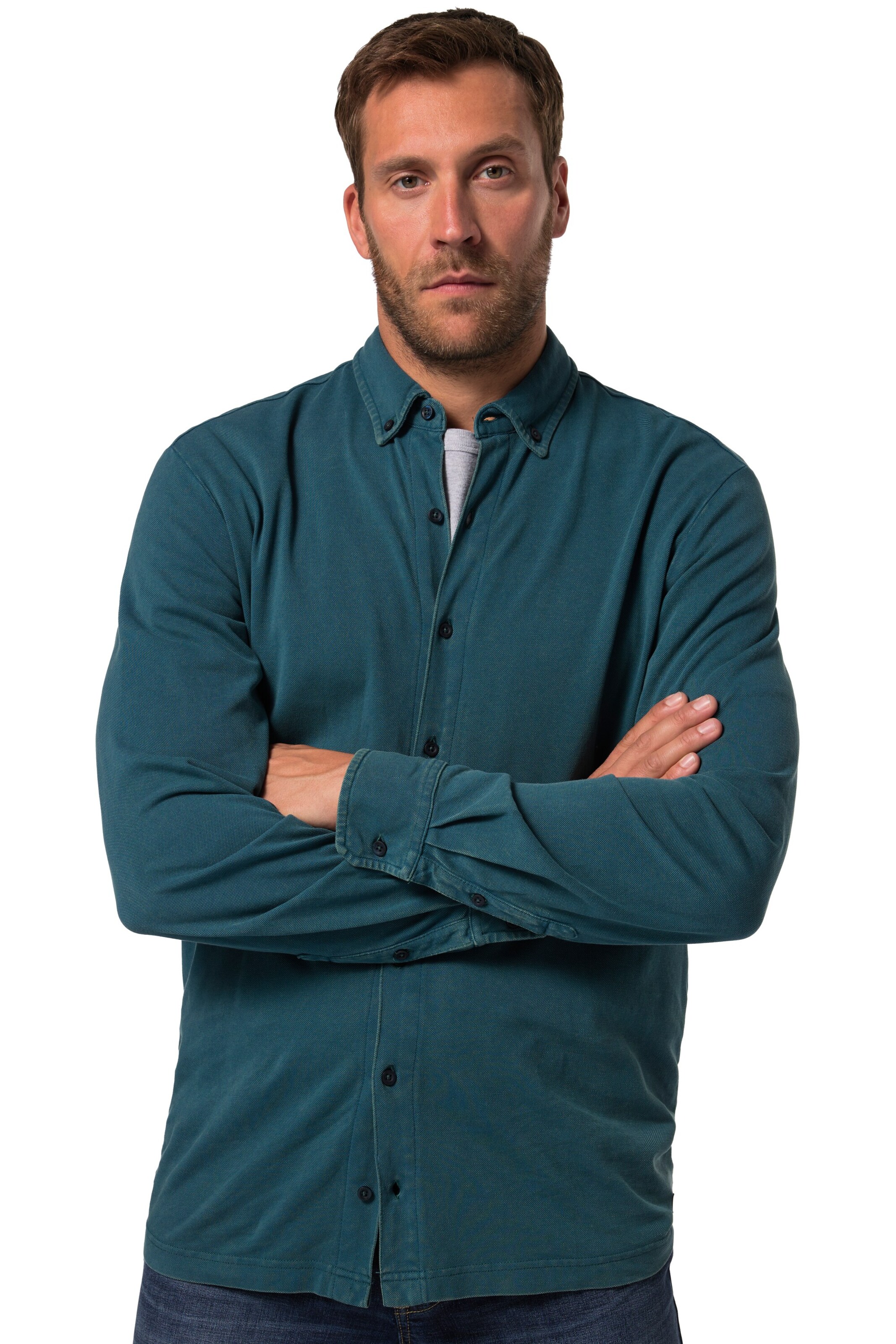 JP1880 Comfort Fit Hemd in Blau