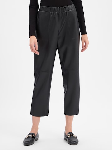 Marie Lund Regular Broek in Zwart: voorkant