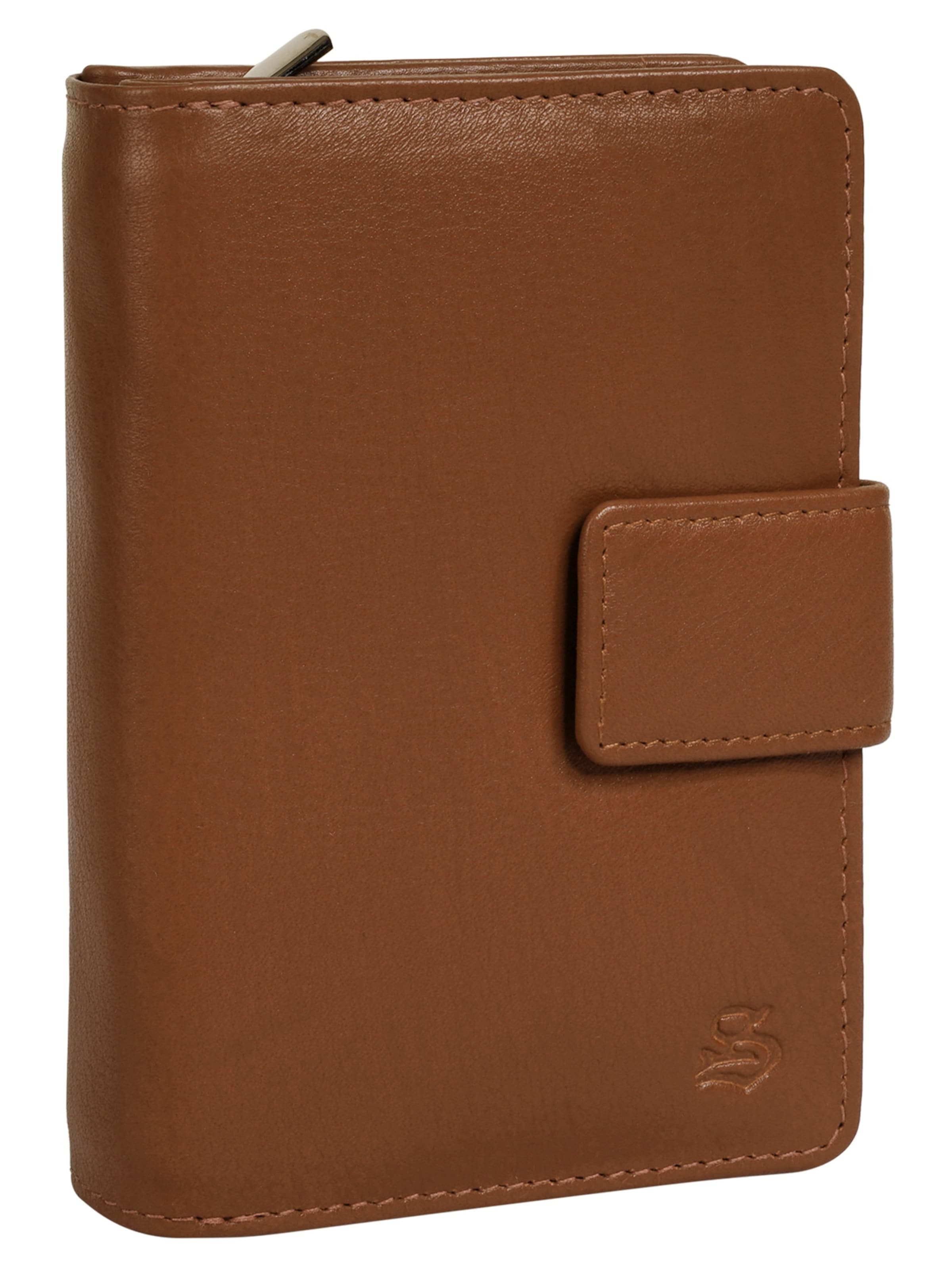 Szuna Wallet 'Szuna Geldbörse mit Reißverschluss' in Brown