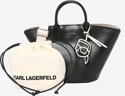 Karl Lagerfeld Bolso de mano 'IKONIK 2.0' en negro / blanco natural, Vista del producto
