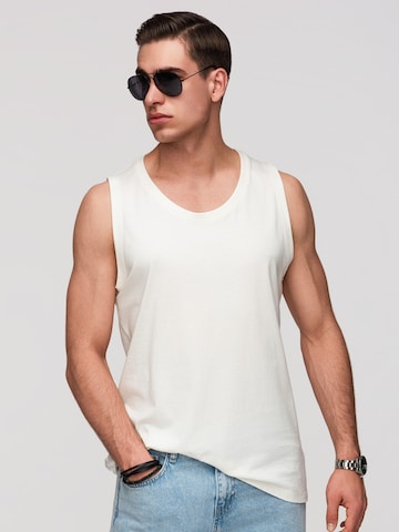 Ombre Shirt in White: front
