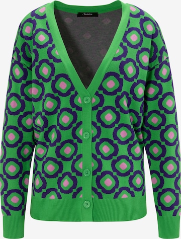 Aniston CASUAL Knit Cardigan in Green: front