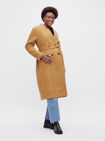 Manteau mi-saison 'Peggy' MAMALICIOUS en marron : devant