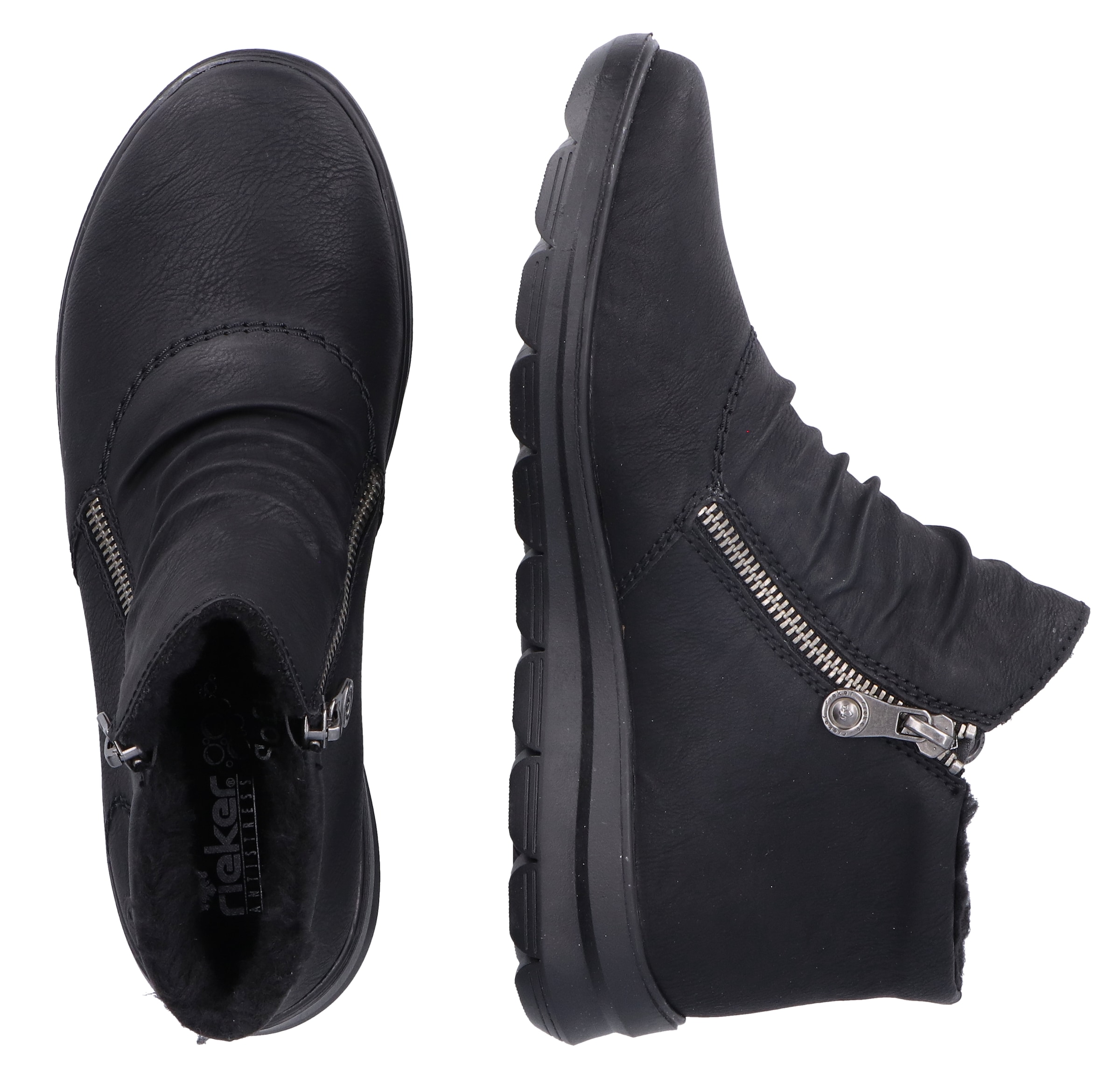 Rieker Enkellaarsjes in Zwart