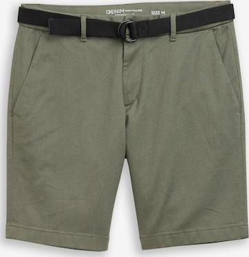 regular Pantaloni chino di TOM TAILOR DENIM in verde: frontale