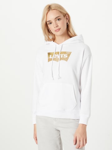 LEVI'S ® Sweatshirt 'LSE Graphic Standard Hoo' in White: front