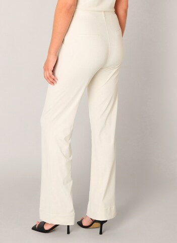 BASE LEVEL Flared Pants in White