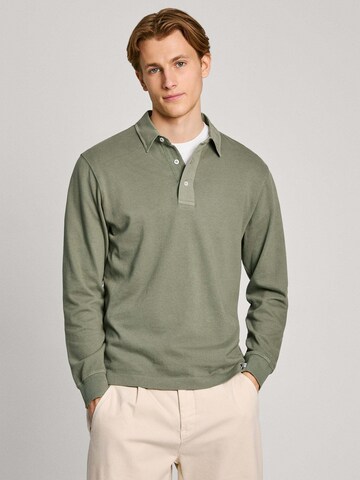 T-Shirt ' HENRY LS ' Pepe Jeans en vert : devant