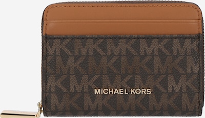 MICHAEL Michael Kors Porte-monnaies en marron / brun foncé / or, Vue avec produit