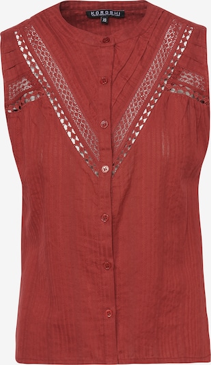 KOROSHI Bluse i cranberry, Produktvisning