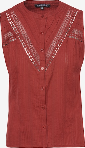 KOROSHI Blouse in Red: front