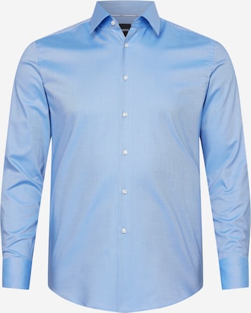 Slim fit Camicia 'Hank' di BOSS in blu: frontale