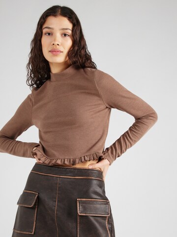 ABOUT YOU Shirt 'Elmira' in Brown: front