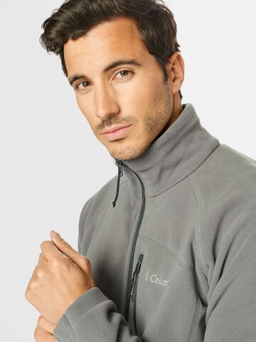 COLUMBIA Athletic Fleece Jacket 'FAST TREK II' in Grey