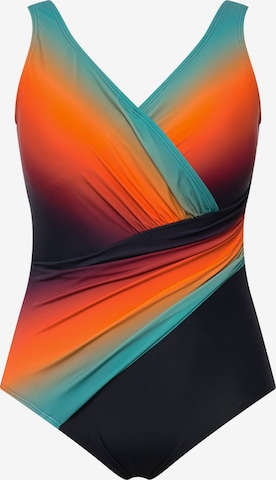 Ulla Popken Badeanzug in Mischfarben: Vorderseite