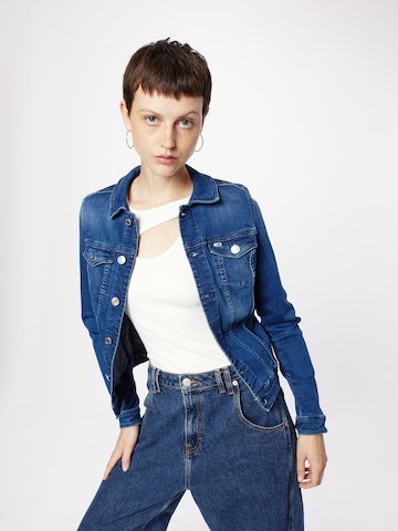 Tommy Jeans Between-season jacket 'Vivianne' in Blue: front